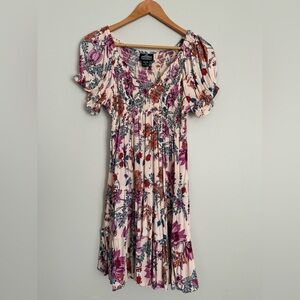 Angie Multicolor Floral Mini dress